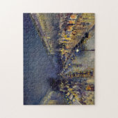 Camille Pissarro - Boulevard Montmartre 's nachts Legpuzzel (Verticaal)