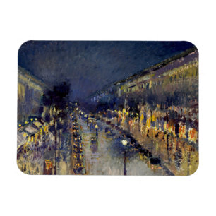 Camille Pissarro - Boulevard Montmartre 's Nachts Magneet