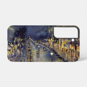 Camille Pissarro - Boulevard Montmartre 's Nachts Samsung Galaxy Hoesje