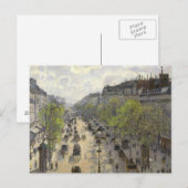 Camille Pissarro - Boulevard Montmartre, Spring Briefkaart (Voorkant / Achterkant)
