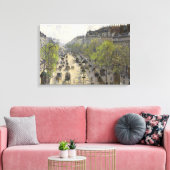 Camille Pissarro - Boulevard Montmartre, Spring Canvas Afdruk (Insitu (Woonkamer))