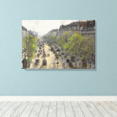 Camille Pissarro - Boulevard Montmartre, Spring Canvas Afdruk (Insitu (Houten vloer))