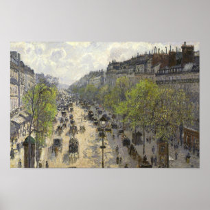 Camille Pissarro - Boulevard Montmartre, Spring Poster