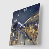 Camille Pissarro - Boulevard Montmartre te Night Vierkante Klok (Hoek)