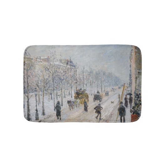 Camille Pissarro - Buiten Boulevards, sneeuweffect Badmat (Voorkant)