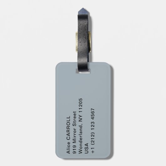 Camille Pissarro - Buiten Boulevards, sneeuweffect Bagagelabel (Achterkant verticaal)