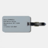 Camille Pissarro - Buiten Boulevards, sneeuweffect Bagagelabel (Achterkant horizontaal)