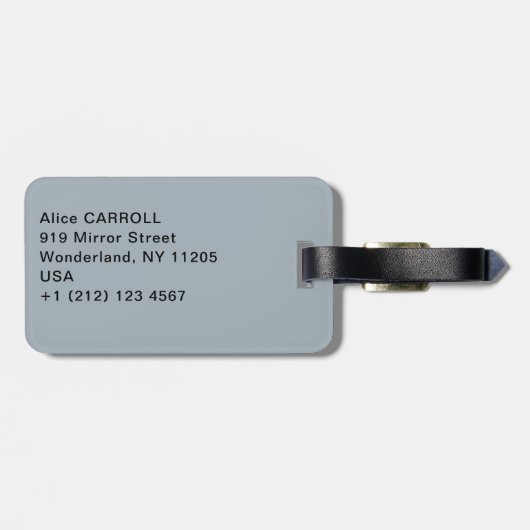 Camille Pissarro - Buiten Boulevards, sneeuweffect Bagagelabel (Achterkant horizontaal)