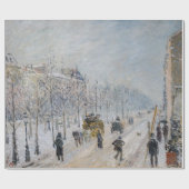 Camille Pissarro - Buiten Boulevards, sneeuweffect Cadeaupapier (Vlak)
