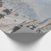 Camille Pissarro - Buiten Boulevards, sneeuweffect Cadeaupapier (Hoek)