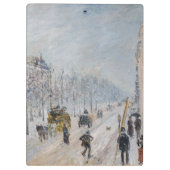 Camille Pissarro - Buiten Boulevards, sneeuweffect Klembord (Achterkant)