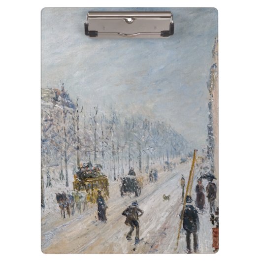 Camille Pissarro - Buiten Boulevards, sneeuweffect Klembord (Voorkant)