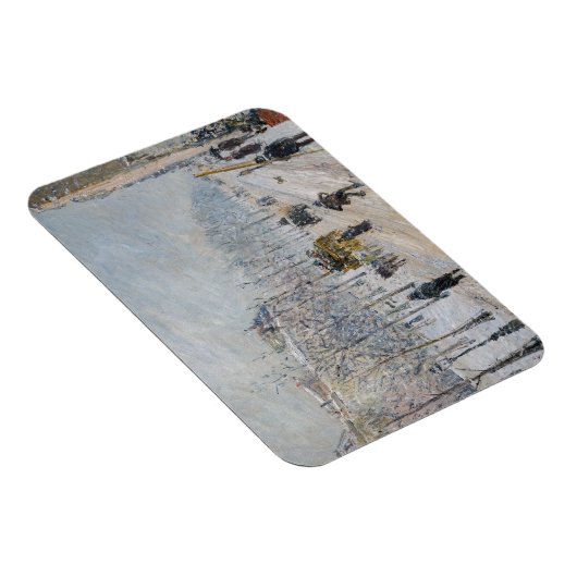 Camille Pissarro - Buiten Boulevards, sneeuweffect Magneet (Rechterzijde)