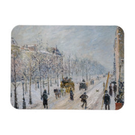Camille Pissarro - Buiten Boulevards, sneeuweffect Magneet