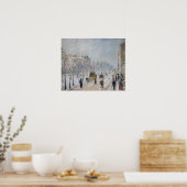 Camille Pissarro - Buiten Boulevards, sneeuweffect Poster (Keuken)