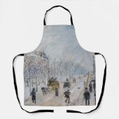 Camille Pissarro - Buiten Boulevards, sneeuweffect Schort (Voorkant)