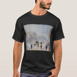 Camille Pissarro - Buiten Boulevards, sneeuweffect T-shirt