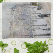 Camille Pissarro - Buiten Boulevards, sneeuweffect Theedoek (Gevouwen)