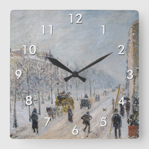Camille Pissarro - Buitenste Boulevards, Sneeuw Ef Vierkante Klok