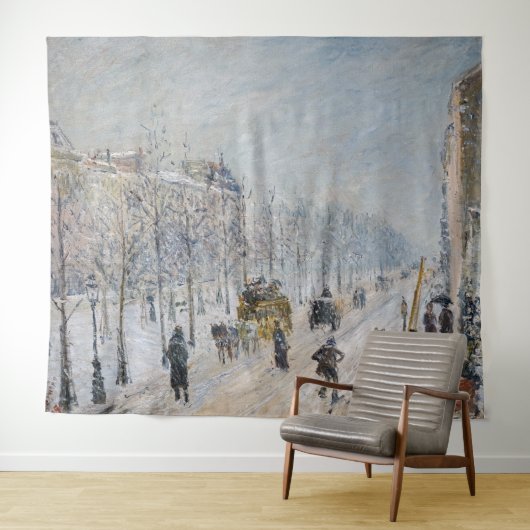 Camille Pissarro - Buitenste Boulevards, Sneeuw Ef Wandkleed (In Situ (horizontaal))