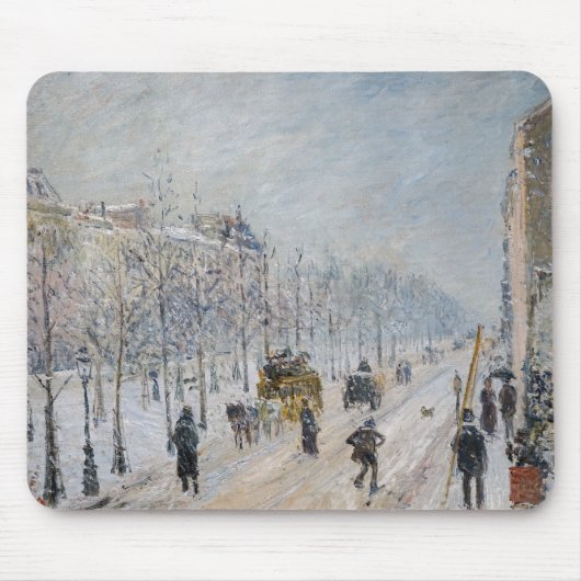Camille Pissarro - Buitenste Boulevards, Sneeuweff Muismat (Voorkant)