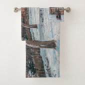 Camille Pissarro - Chataigniers a Louvecienne Bad Handdoek (Insitu)