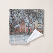 Camille Pissarro - Chataigniers a Louvecienne Bad Handdoek (Wasdoekje)