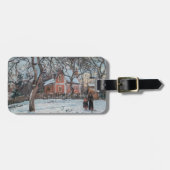 Camille Pissarro - Chataigniers a Louvecienne Bagagelabel (Voorkant horizontaal)