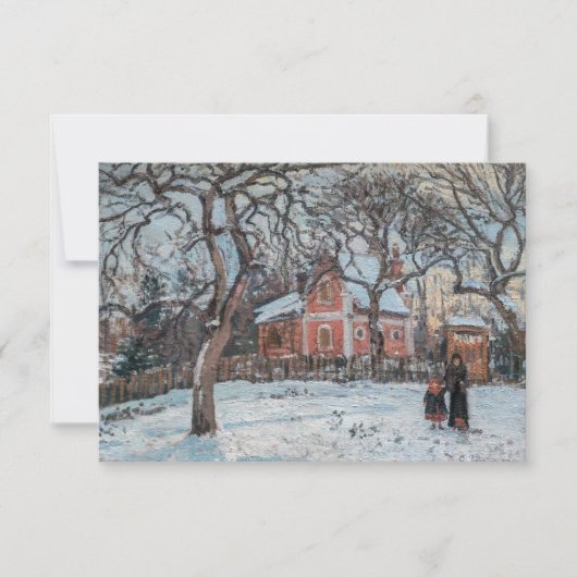 Camille Pissarro - Chataigniers a Louvecienne Bedankkaart (Voorkant)