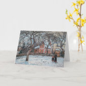 Camille Pissarro - Chataigniers a Louvecienne Kaart (Gele Bloem)