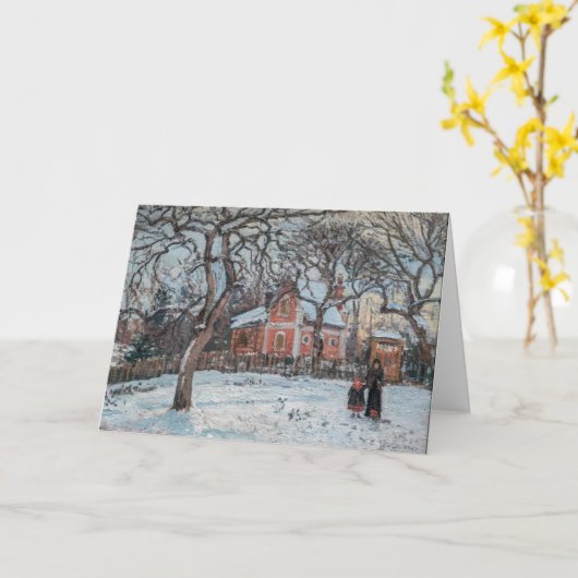 Camille Pissarro - Chataigniers a Louvecienne Kaart (Gele Bloem)