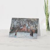 Camille Pissarro - Chataigniers a Louvecienne Kaart (Voorkant)