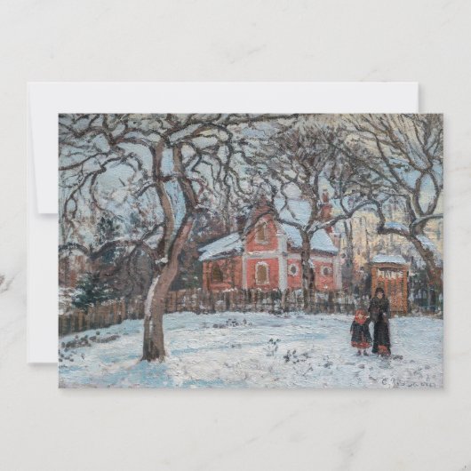 Camille Pissarro - Chataigniers a Louvecienne Kaart (Voorkant)