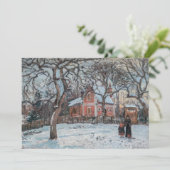 Camille Pissarro - Chataigniers a Louvecienne Kaart (Staand voorkant)