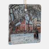 Camille Pissarro - Chataigniers a Louvecienne Keramisch Ornament (Rechts)