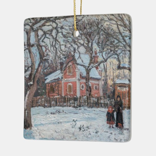 Camille Pissarro - Chataigniers a Louvecienne Keramisch Ornament (Links)