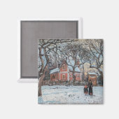 Camille Pissarro - Chataigniers a Louvecienne Magneet (Voorkant / Achterkant)