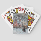 Camille Pissarro - Chataigniers a Louvecienne Pokerkaarten (Achterkant)