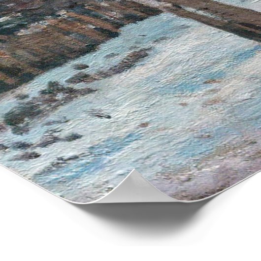 Camille Pissarro - Chataigniers a Louvecienne Poster (Hoek)