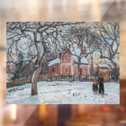 Camille Pissarro - Chataigniers a Louvecienne Raamsticker (Vel 2)