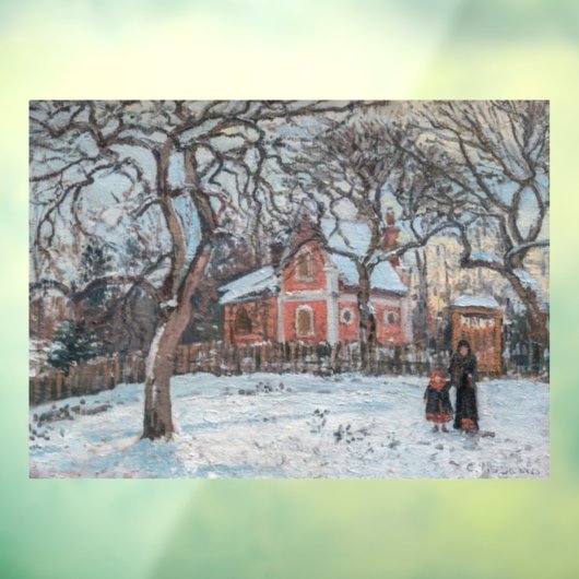 Camille Pissarro - Chataigniers a Louvecienne Raamsticker (Vel 3)