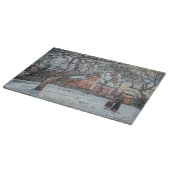 Camille Pissarro - Chataigniers a Louvecienne Snijplank (Hoek)