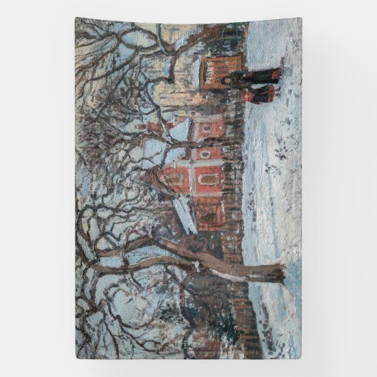 Camille Pissarro - Chataigniers a Louvecienne Spandoek (Verticaal)