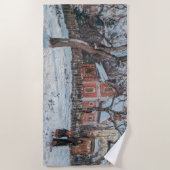 Camille Pissarro - Chataigniers a Louvecienne Strandlaken (Voorkant)