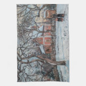 Camille Pissarro - Chataigniers a Louvecienne Theedoek (Verticaal)