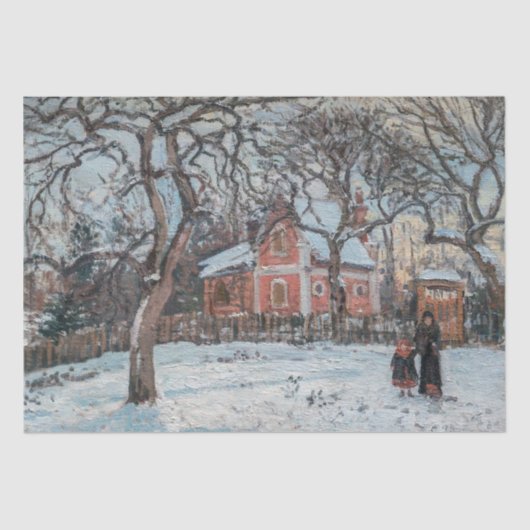 Camille Pissarro - Chataigniers a Louvecienne Tissuepapier (Voorkant)