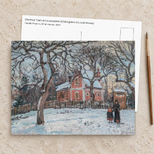 Camille Pissarro - Chataigniers a Louveciennes Briefkaart