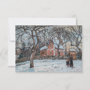 Camille Pissarro - Chataigniers bij Louveciennes Bedankkaart