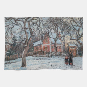 Camille Pissarro - Chataigniers bij Louveciennes Theedoek