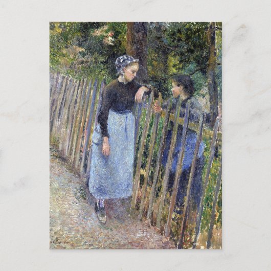 Camille Pissarro Conversation Briefkaart (Voorkant)